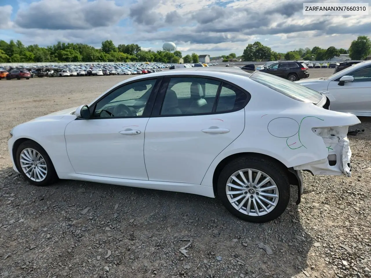 2022 Alfa Romeo Giulia VIN: ZARFANANXN7660310 Lot: 64647515