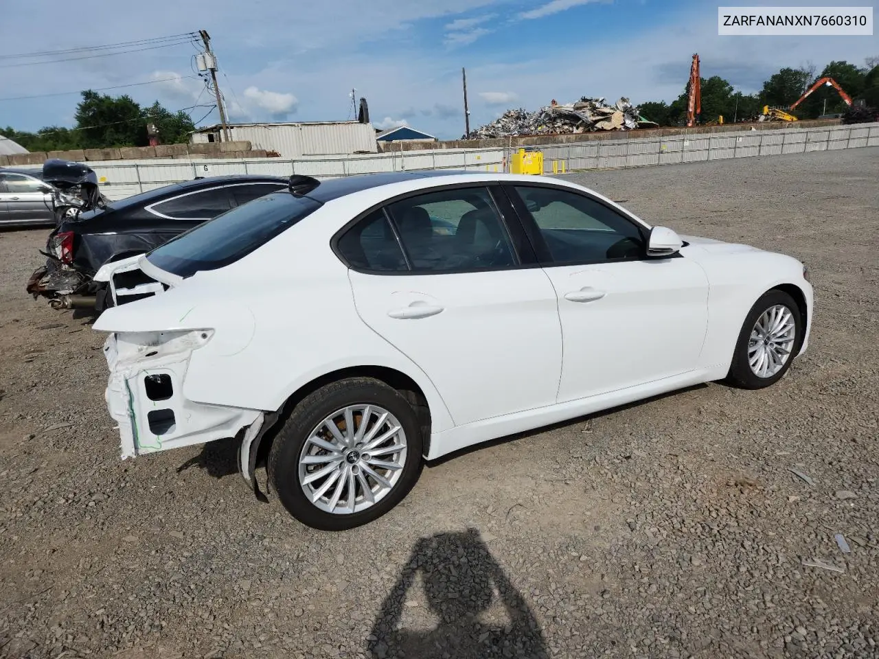 2022 Alfa Romeo Giulia VIN: ZARFANANXN7660310 Lot: 64647515