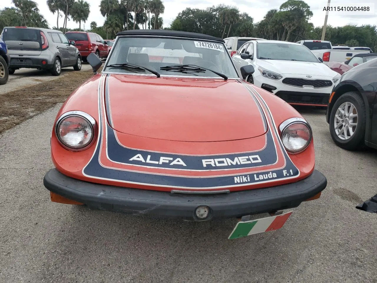 1978 Alfa Romeo Spider VIN: AR115410004488 Lot: 74726184