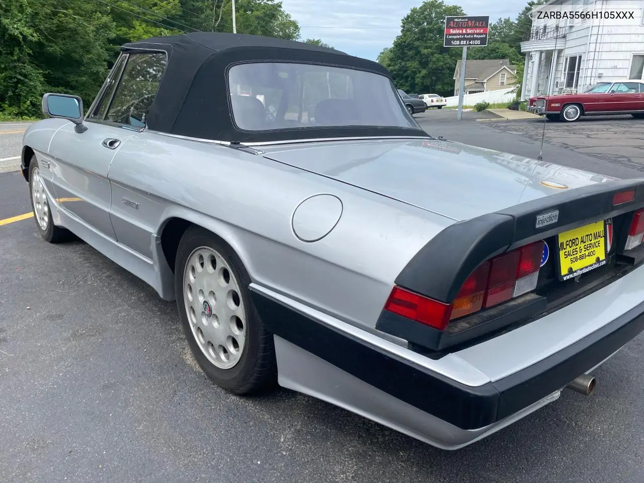 1987 Alfa Romeo Spider Quadrifoglio VIN: ZARBA5566H105XXX Lot: 63038355