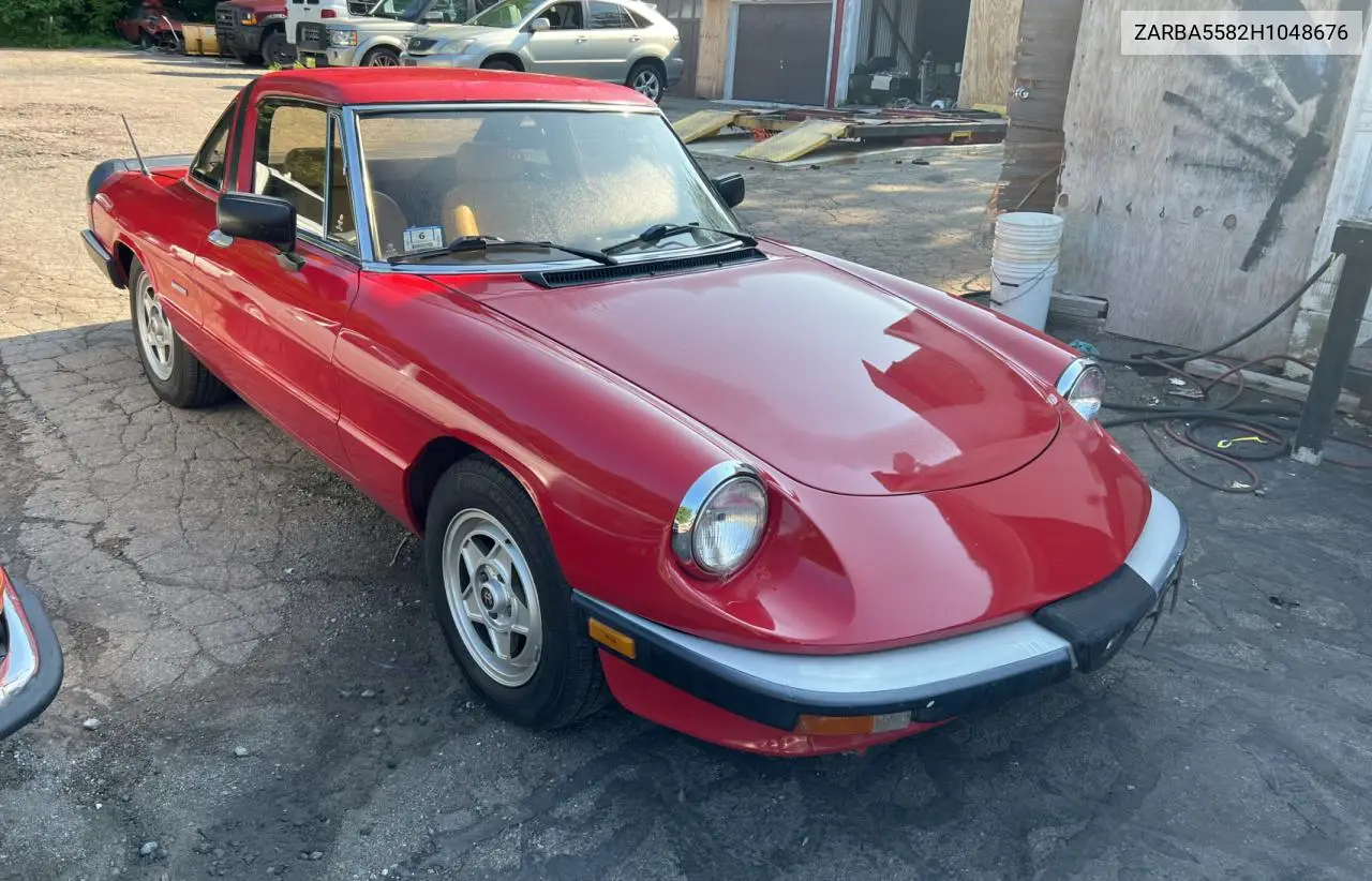 1987 Alfa Romeo Spider Veloce VIN: ZARBA5582H1048676 Lot: 65321755