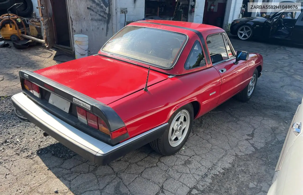 1987 Alfa Romeo Spider Veloce VIN: ZARBA5582H1048676 Lot: 65321755