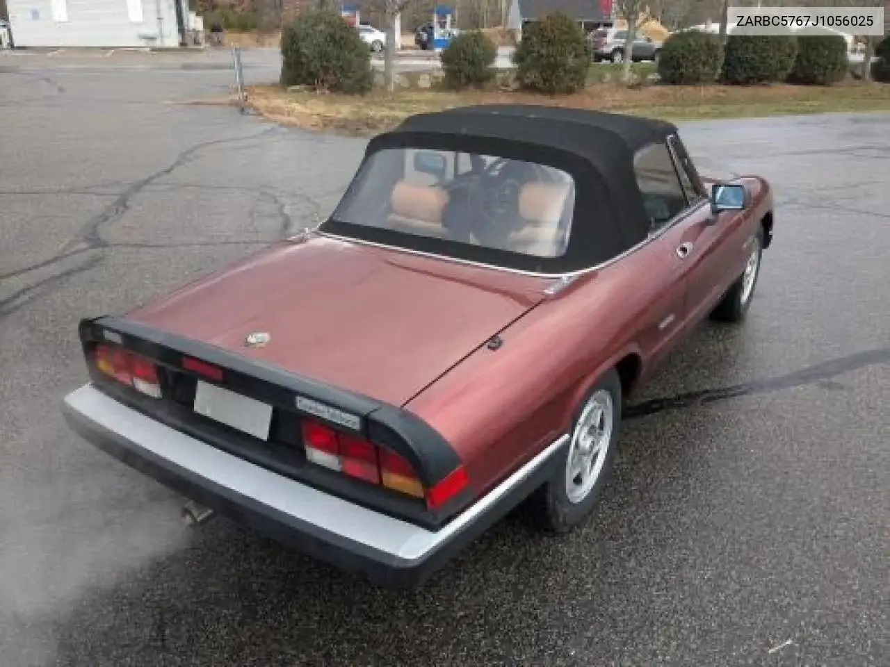 1988 Alfa Romeo Spider Veloce VIN: ZARBC5767J1056025 Lot: 58116455