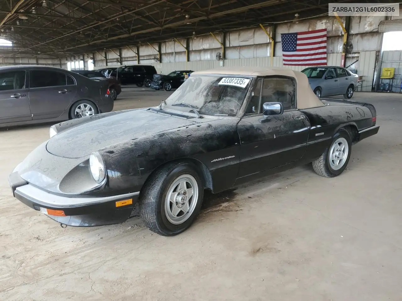 1990 Alfa Romeo Spider Veloce VIN: ZARBA12G1L6002336 Lot: 53387335