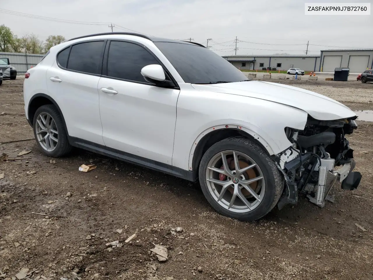 2018 Alfa Romeo Stelvio Sport VIN: ZASFAKPN9J7B72760 Lot: 45327775