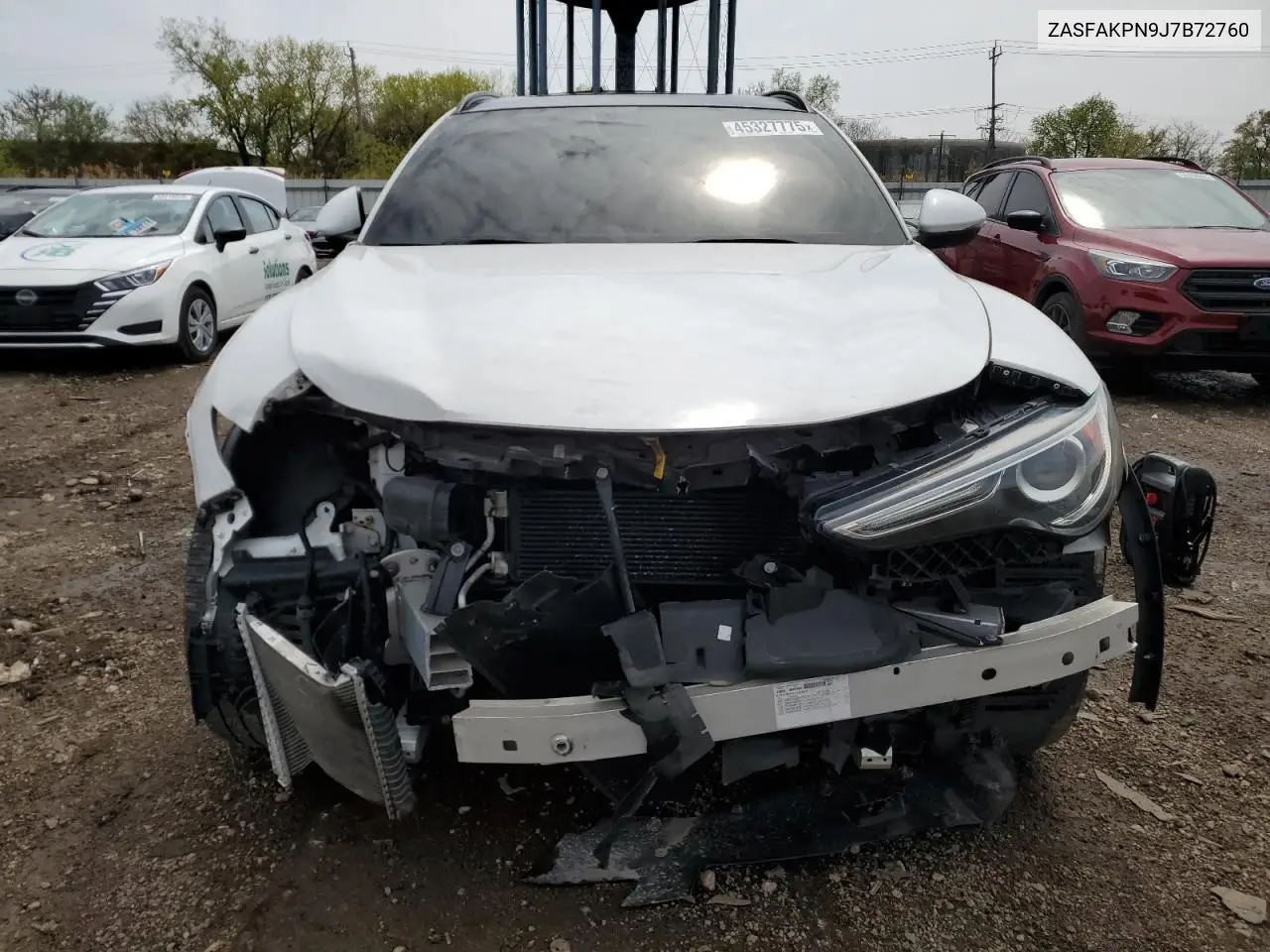 2018 Alfa Romeo Stelvio Sport VIN: ZASFAKPN9J7B72760 Lot: 45327775