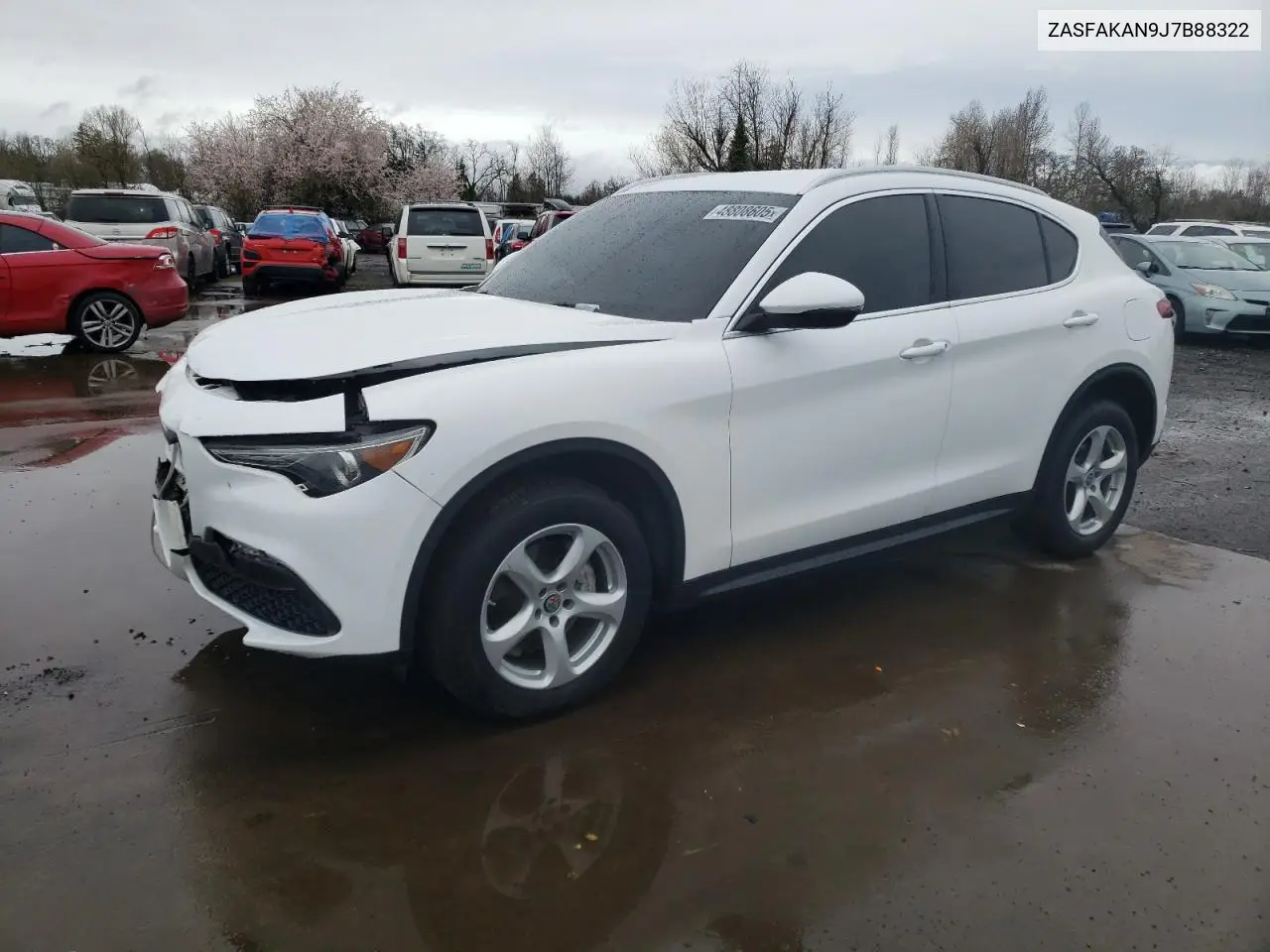 2018 Alfa Romeo Stelvio VIN: ZASFAKAN9J7B88322 Lot: 48808605