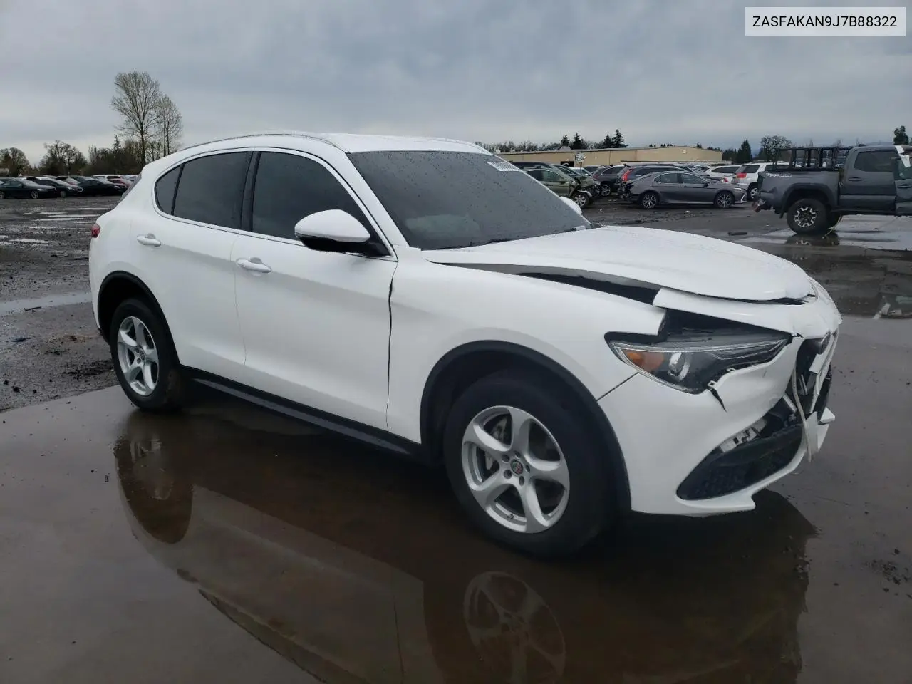 2018 Alfa Romeo Stelvio VIN: ZASFAKAN9J7B88322 Lot: 48808605