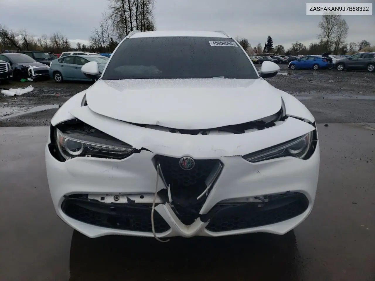 2018 Alfa Romeo Stelvio VIN: ZASFAKAN9J7B88322 Lot: 48808605