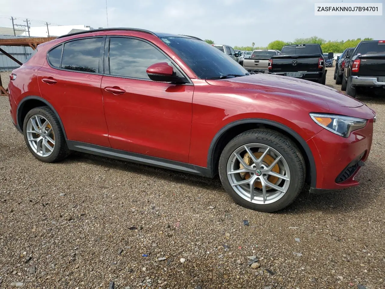 2018 Alfa Romeo Stelvio Ti Sport VIN: ZASFAKNN0J7B94701 Lot: 50734395