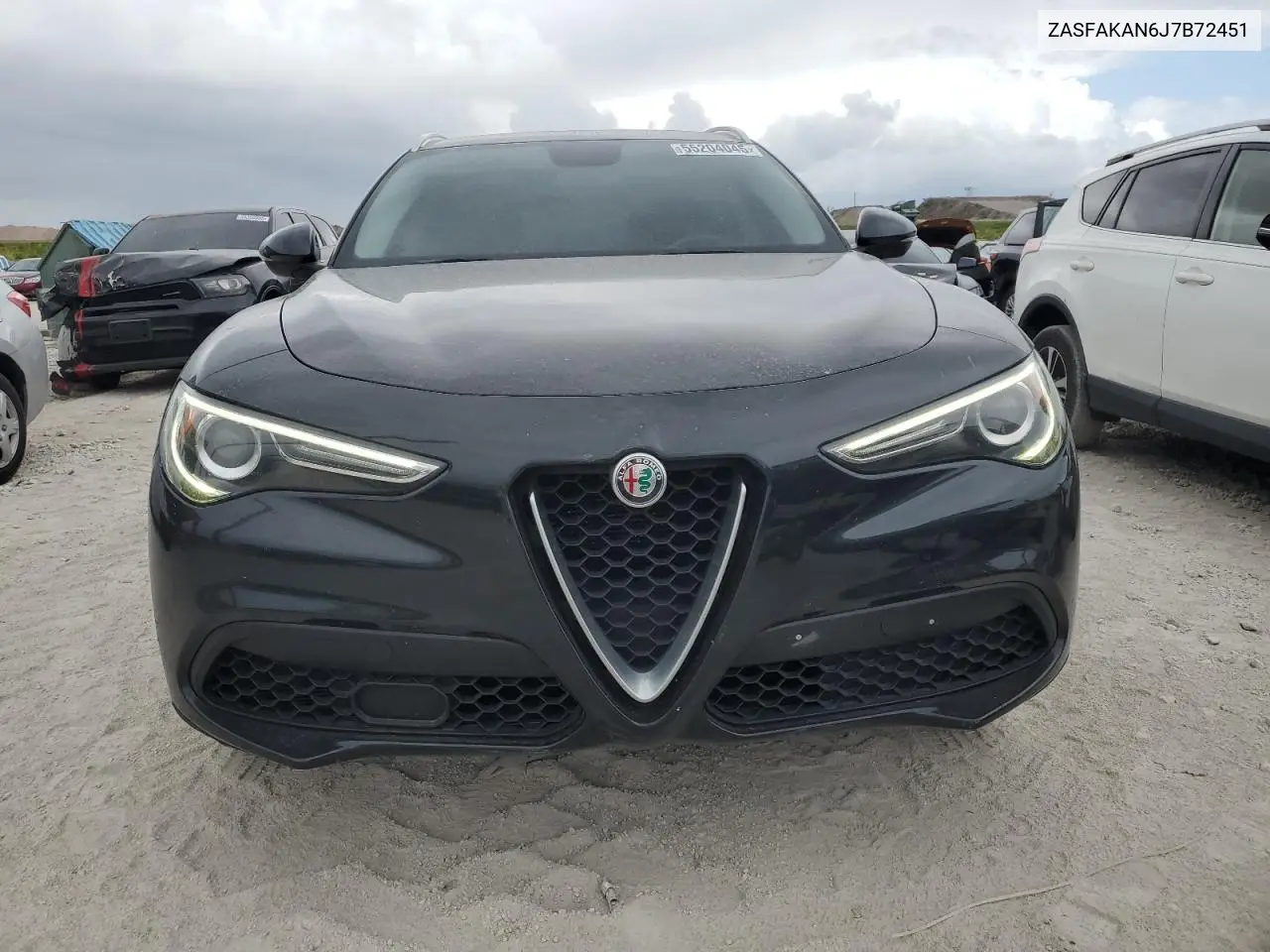 2018 Alfa Romeo Stelvio VIN: ZASFAKAN6J7B72451 Lot: 55204045