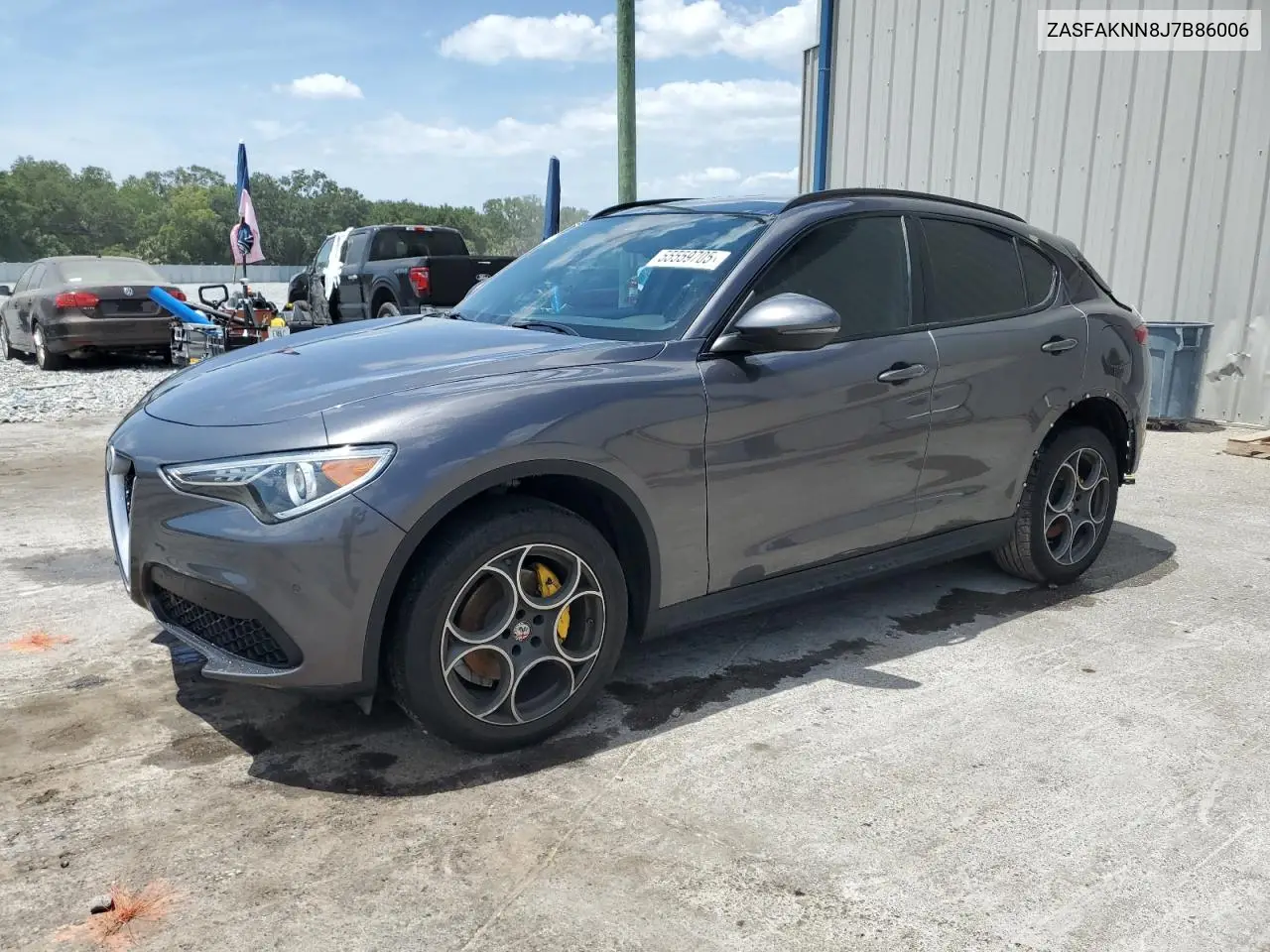 2018 Alfa Romeo Stelvio Ti Sport VIN: ZASFAKNN8J7B86006 Lot: 55559705