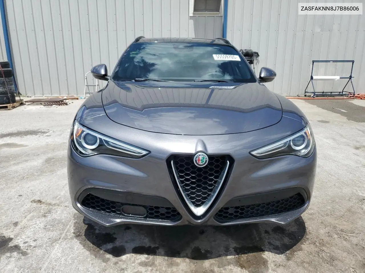 2018 Alfa Romeo Stelvio Ti Sport VIN: ZASFAKNN8J7B86006 Lot: 55559705