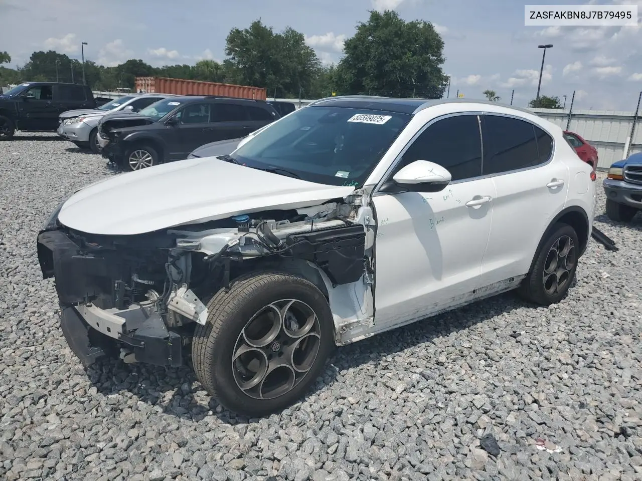 2018 Alfa Romeo Stelvio Ti VIN: ZASFAKBN8J7B79495 Lot: 55599025