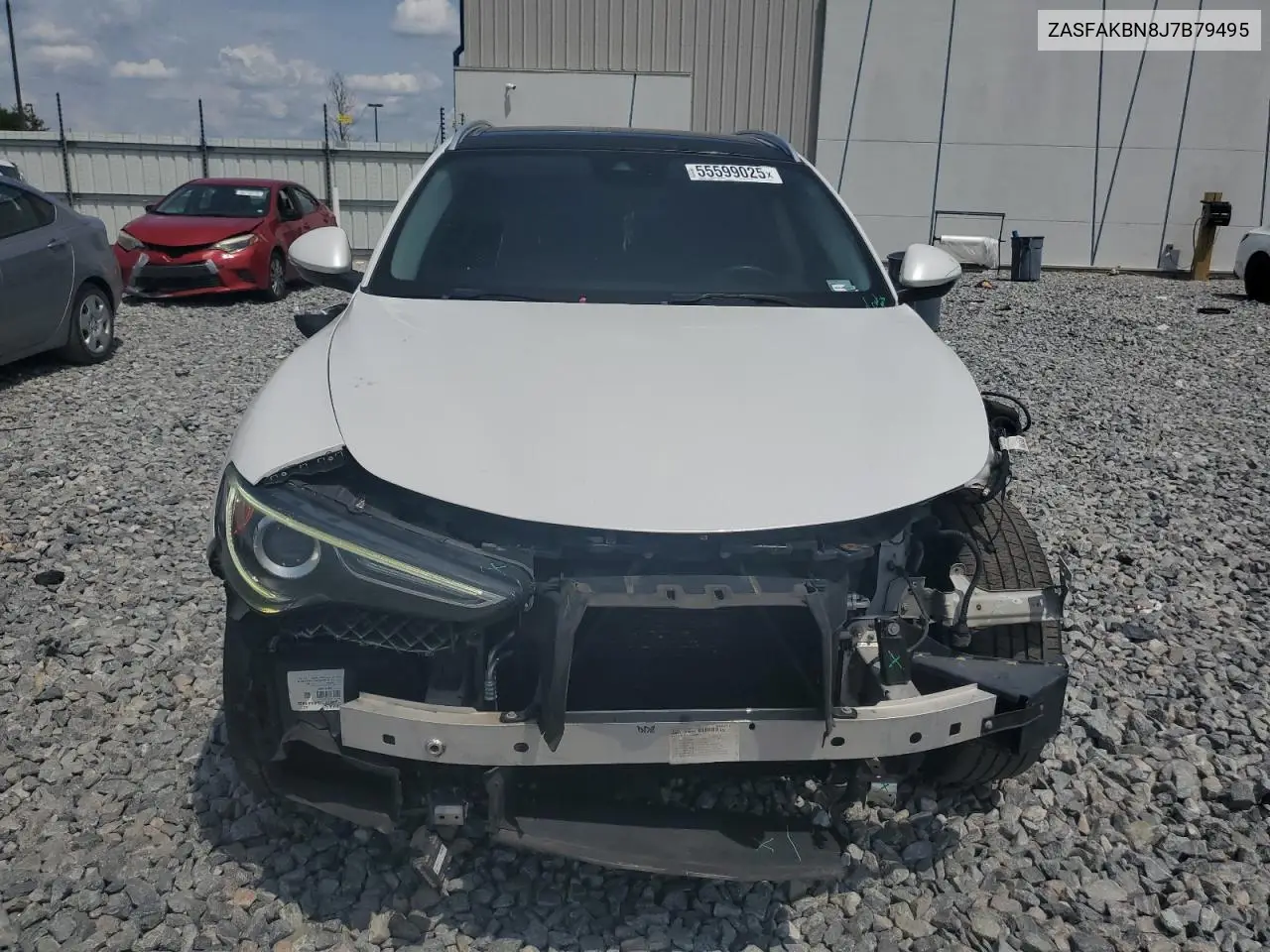 2018 Alfa Romeo Stelvio Ti VIN: ZASFAKBN8J7B79495 Lot: 55599025