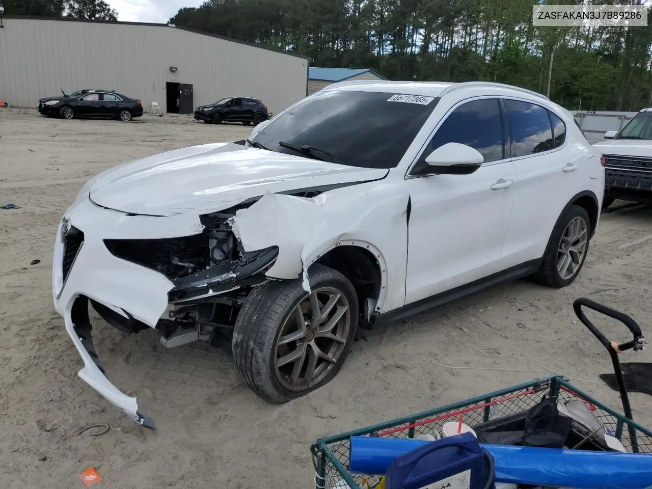 2018 Alfa Romeo Stelvio VIN: ZASFAKAN3J7B89286 Lot: 55717365