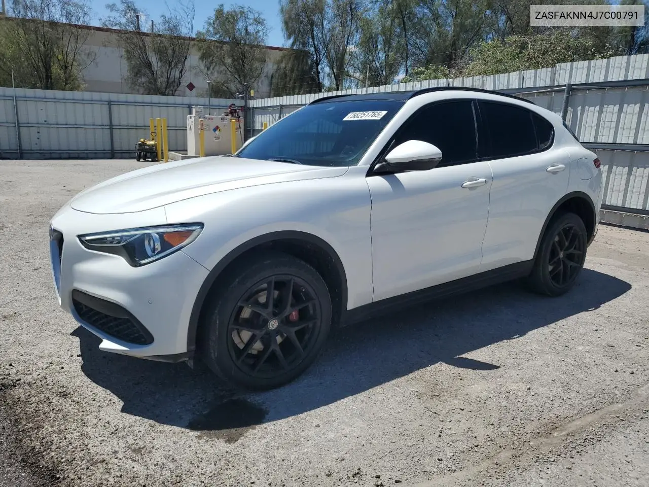 2018 Alfa Romeo Stelvio Ti Sport VIN: ZASFAKNN4J7C00791 Lot: 56251765