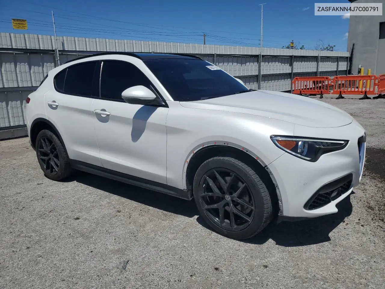 2018 Alfa Romeo Stelvio Ti Sport VIN: ZASFAKNN4J7C00791 Lot: 56251765