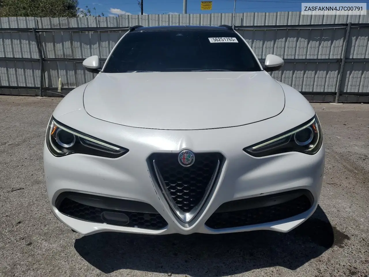 2018 Alfa Romeo Stelvio Ti Sport VIN: ZASFAKNN4J7C00791 Lot: 56251765
