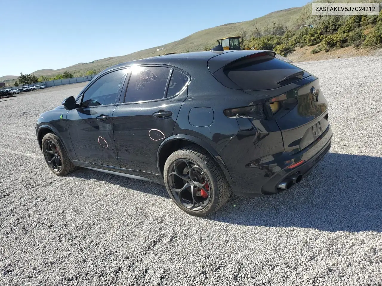 2018 Alfa Romeo Stelvio Quadrifoglio VIN: ZASFAKEV5J7C24212 Lot: 56352335