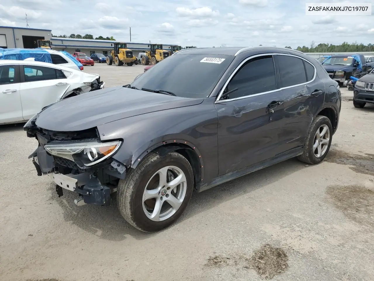 2018 Alfa Romeo Stelvio VIN: ZASFAKANXJ7C19707 Lot: 56553175
