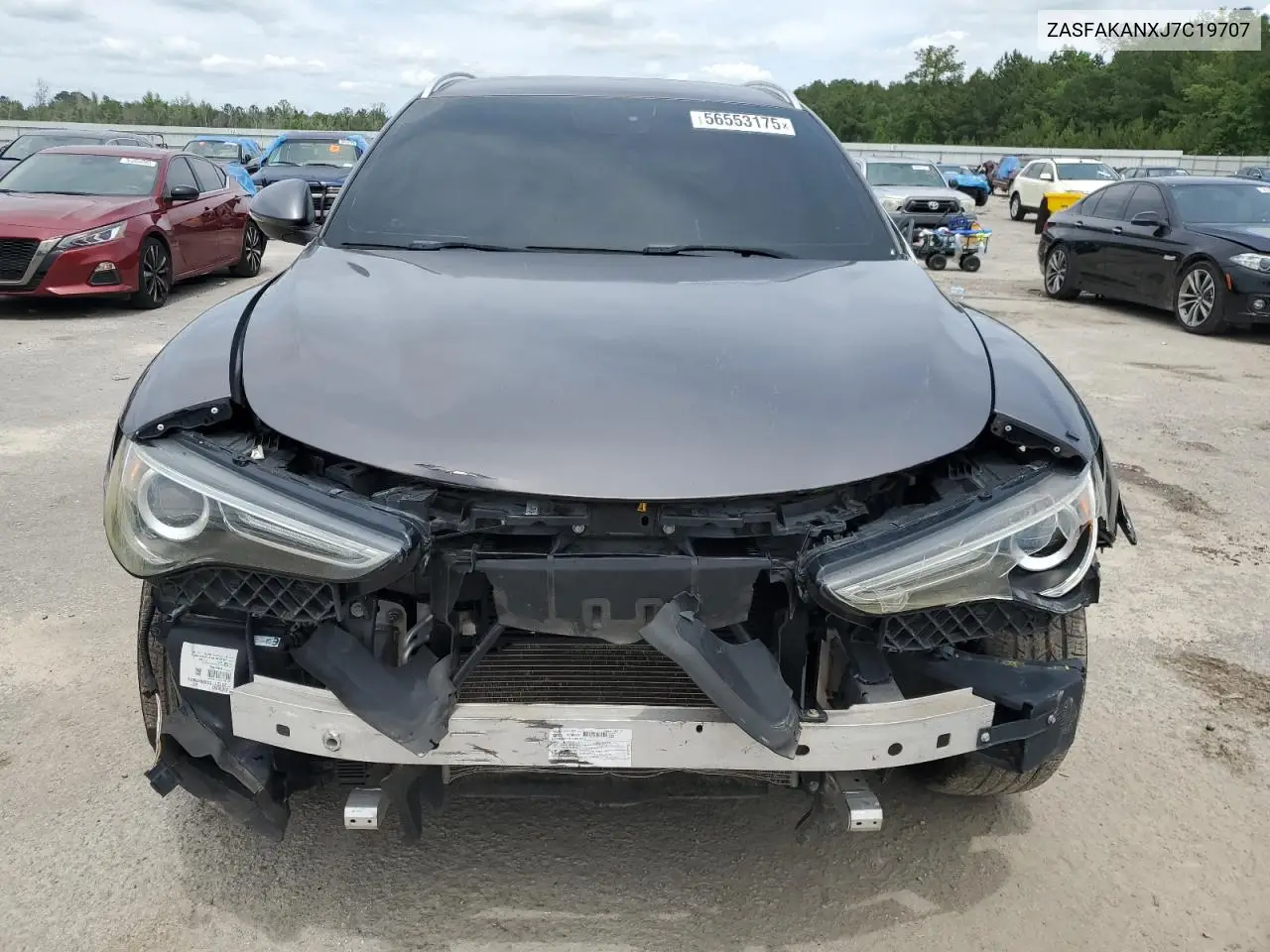 2018 Alfa Romeo Stelvio VIN: ZASFAKANXJ7C19707 Lot: 56553175