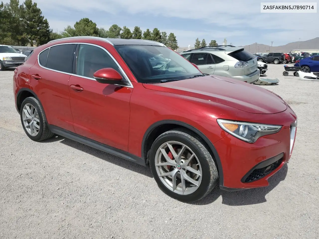 2018 Alfa Romeo Stelvio Ti VIN: ZASFAKBN5J7B90714 Lot: 56675895