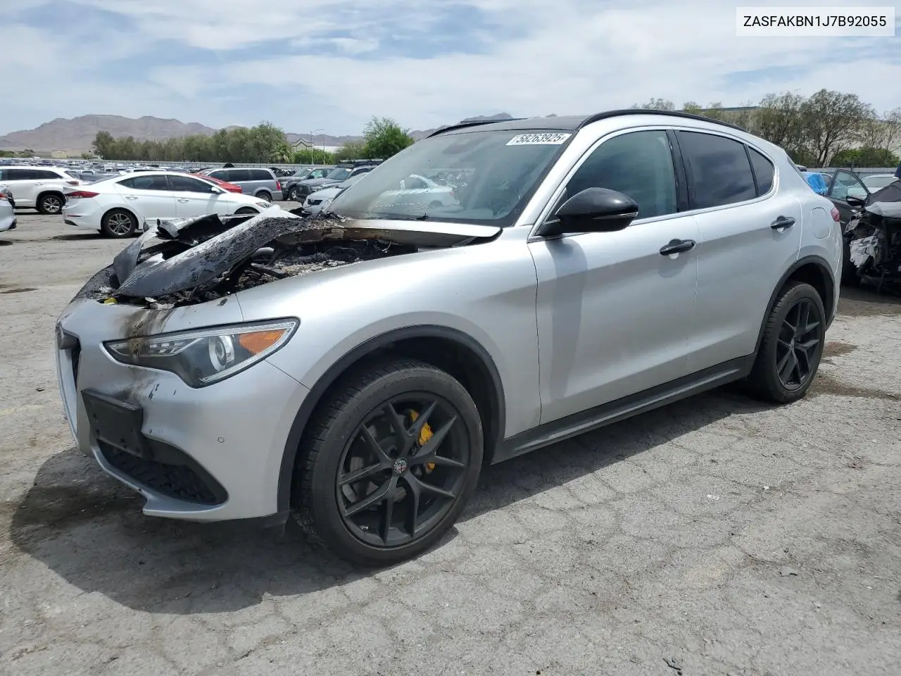 2018 Alfa Romeo Stelvio Ti VIN: ZASFAKBN1J7B92055 Lot: 58263925