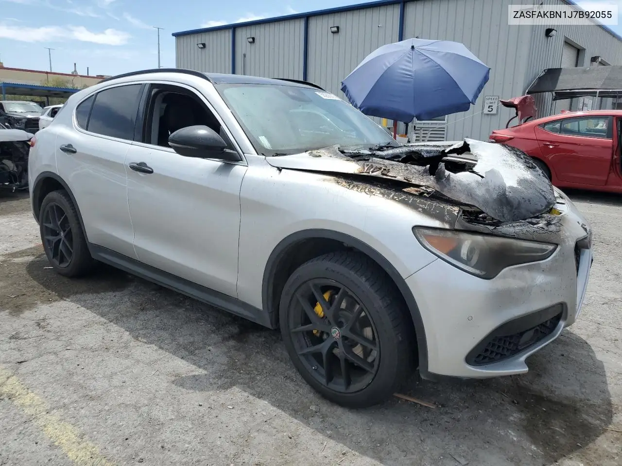 2018 Alfa Romeo Stelvio Ti VIN: ZASFAKBN1J7B92055 Lot: 58263925