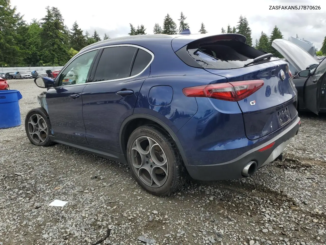2018 Alfa Romeo Stelvio VIN: ZASFAKAN5J7B70626 Lot: 58771955