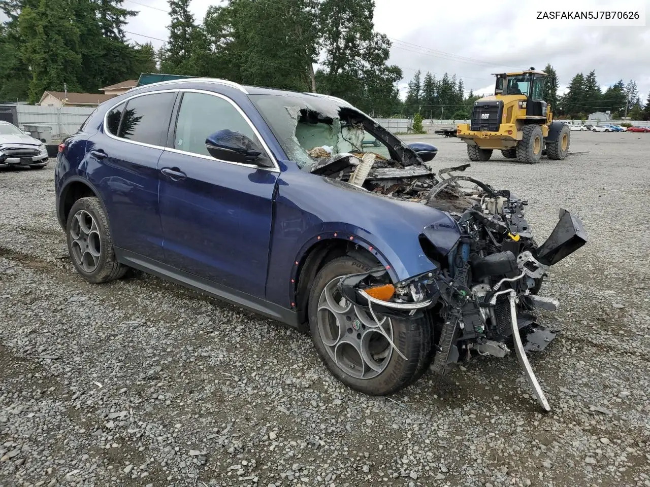 2018 Alfa Romeo Stelvio VIN: ZASFAKAN5J7B70626 Lot: 58771955