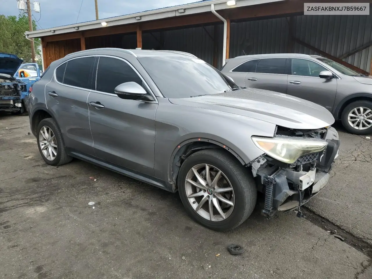 2018 Alfa Romeo Stelvio Ti VIN: ZASFAKBNXJ7B59667 Lot: 60212785