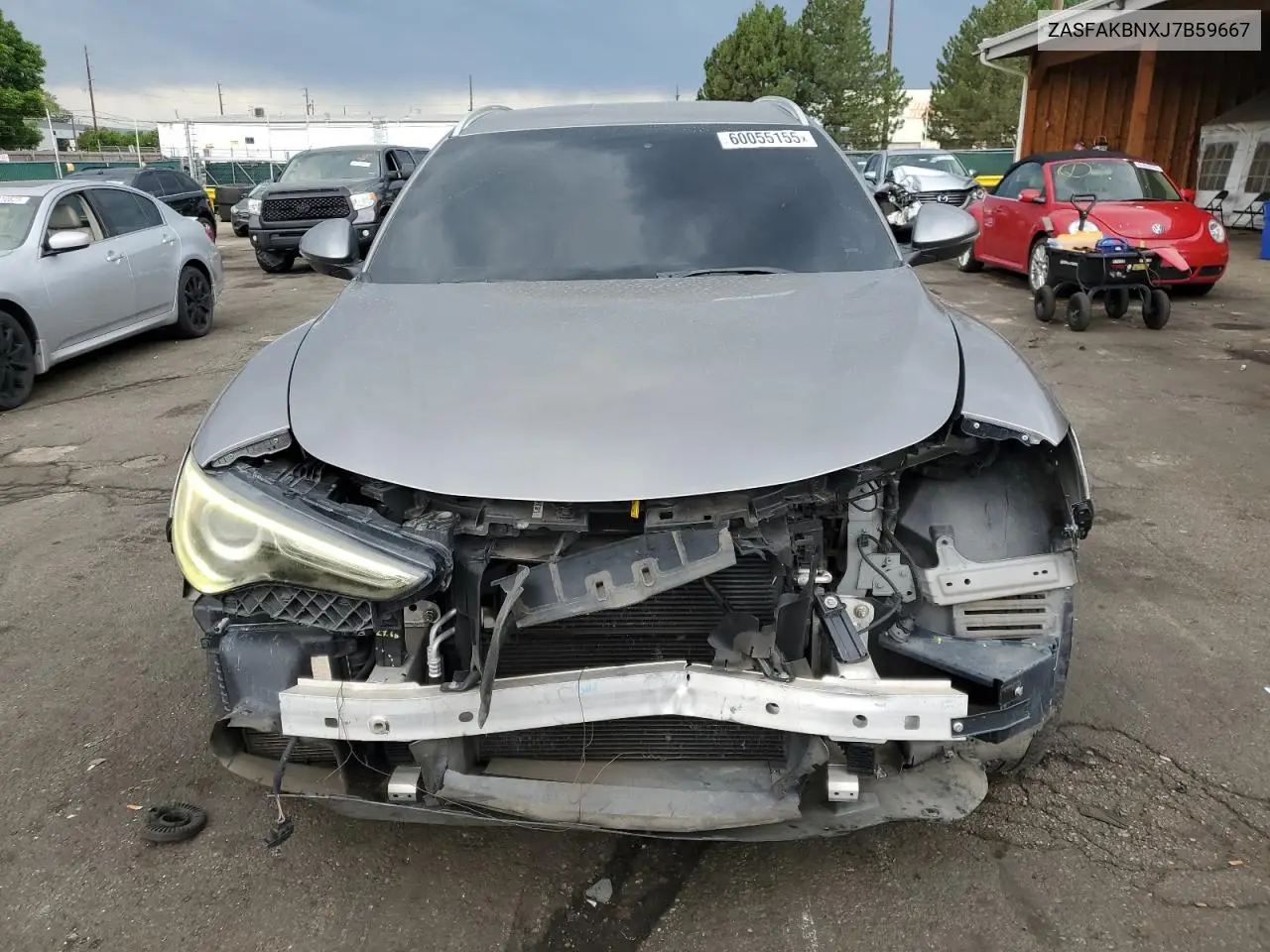 2018 Alfa Romeo Stelvio Ti VIN: ZASFAKBNXJ7B59667 Lot: 60212785
