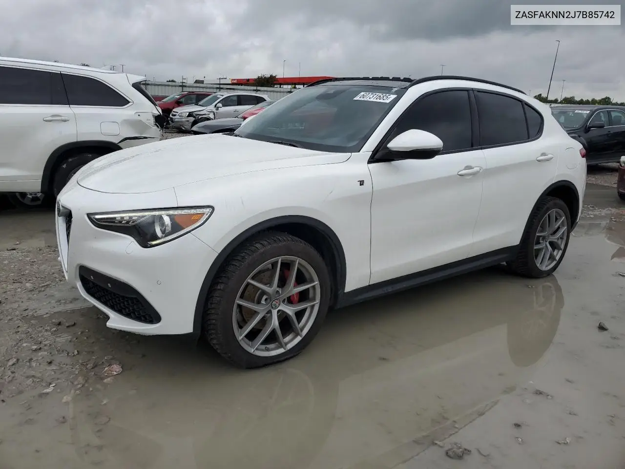 2018 Alfa Romeo Stelvio Ti Sport VIN: ZASFAKNN2J7B85742 Lot: 60731685