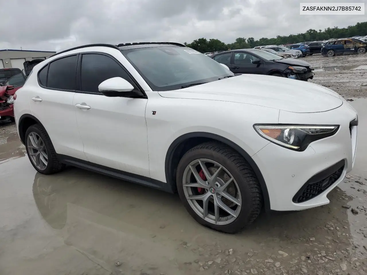 2018 Alfa Romeo Stelvio Ti Sport VIN: ZASFAKNN2J7B85742 Lot: 60731685