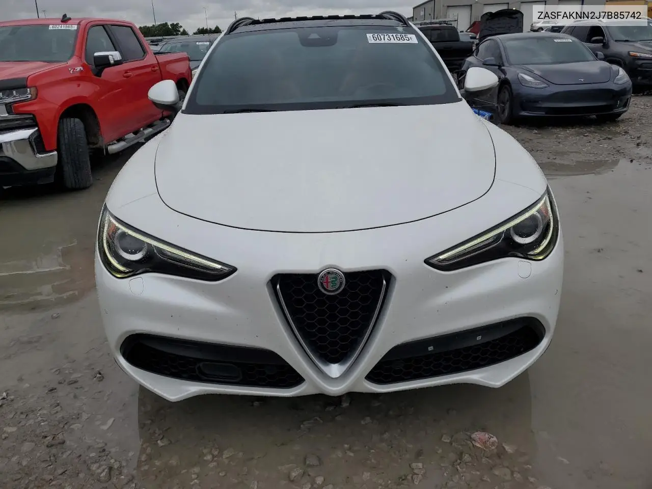 2018 Alfa Romeo Stelvio Ti Sport VIN: ZASFAKNN2J7B85742 Lot: 60731685