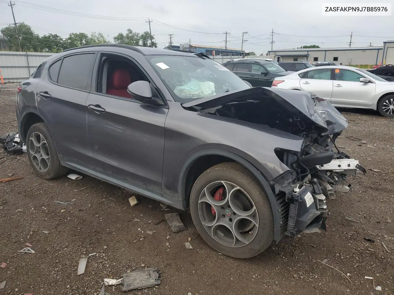 2018 Alfa Romeo Stelvio Sport VIN: ZASFAKPN9J7B85976 Lot: 60825515