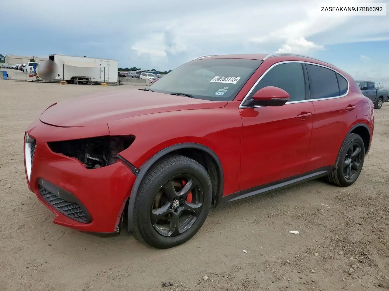 2018 Alfa Romeo Stelvio VIN: ZASFAKAN9J7B86392 Lot: 60993115