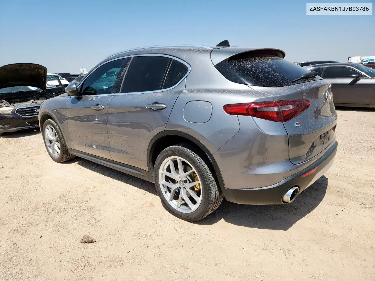 2018 Alfa Romeo Stelvio Ti VIN: ZASFAKBN1J7B93786 Lot: 61263455