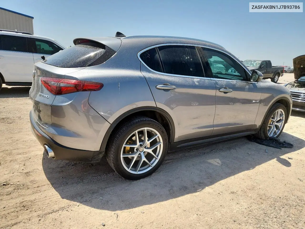 2018 Alfa Romeo Stelvio Ti VIN: ZASFAKBN1J7B93786 Lot: 61263455