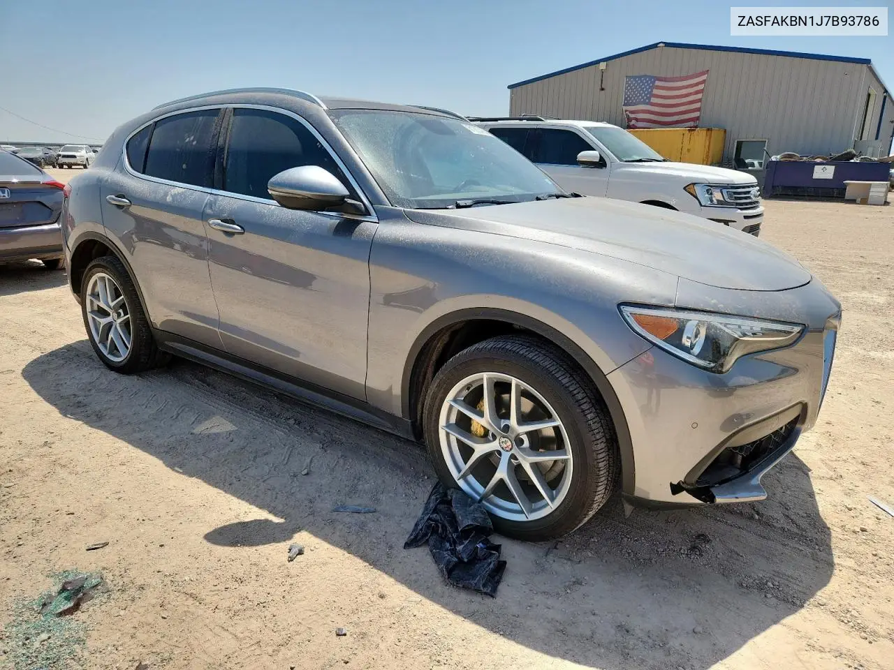 2018 Alfa Romeo Stelvio Ti VIN: ZASFAKBN1J7B93786 Lot: 61263455