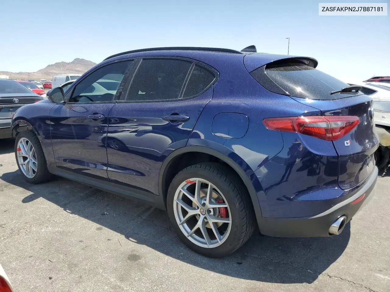 2018 Alfa Romeo Stelvio Sport VIN: ZASFAKPN2J7B87181 Lot: 61440815