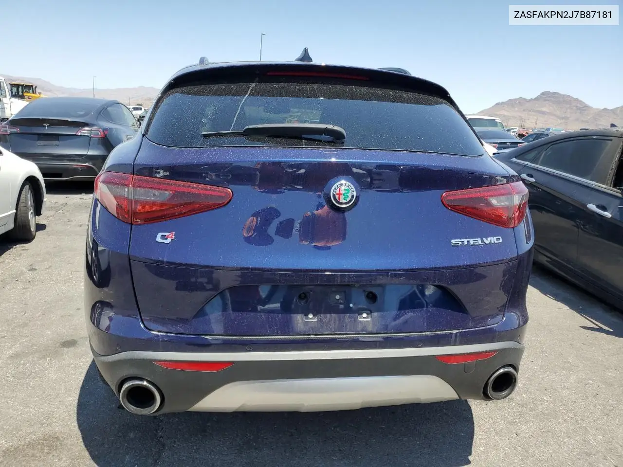 2018 Alfa Romeo Stelvio Sport VIN: ZASFAKPN2J7B87181 Lot: 61440815