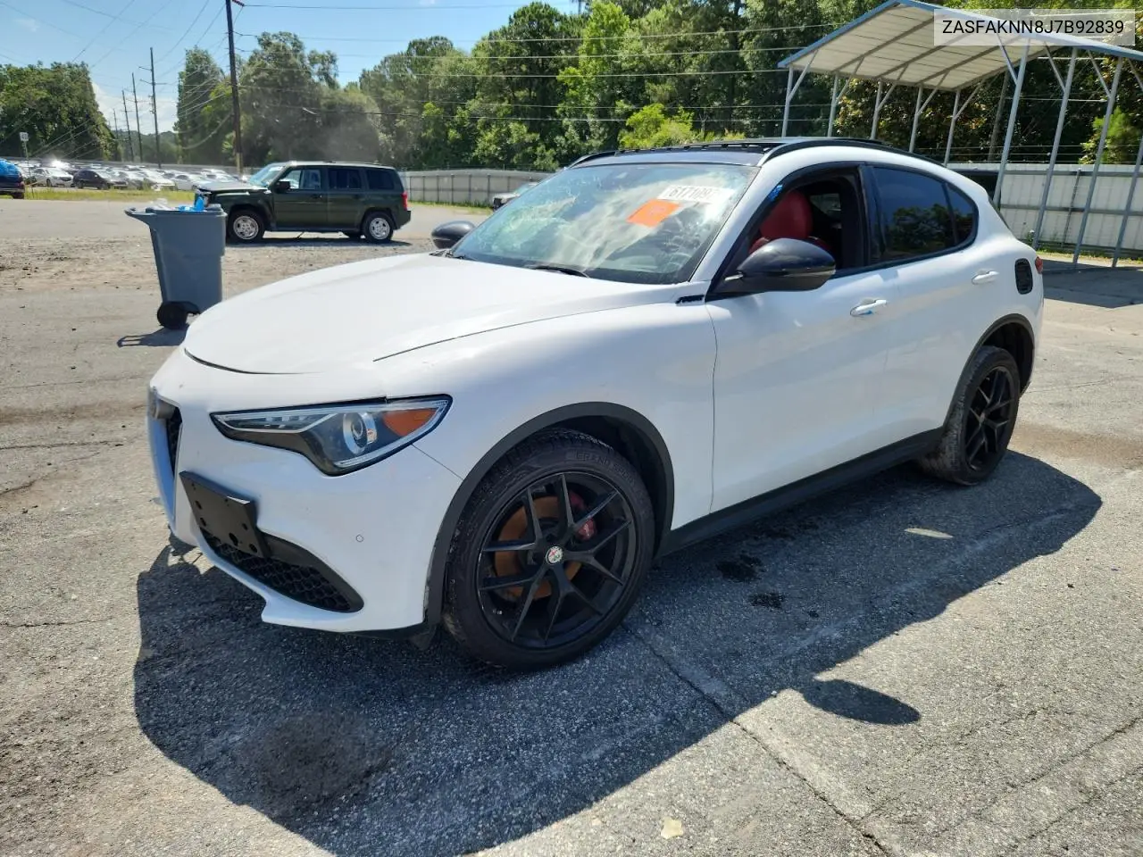 2018 Alfa Romeo Stelvio Ti Sport VIN: ZASFAKNN8J7B92839 Lot: 61710975