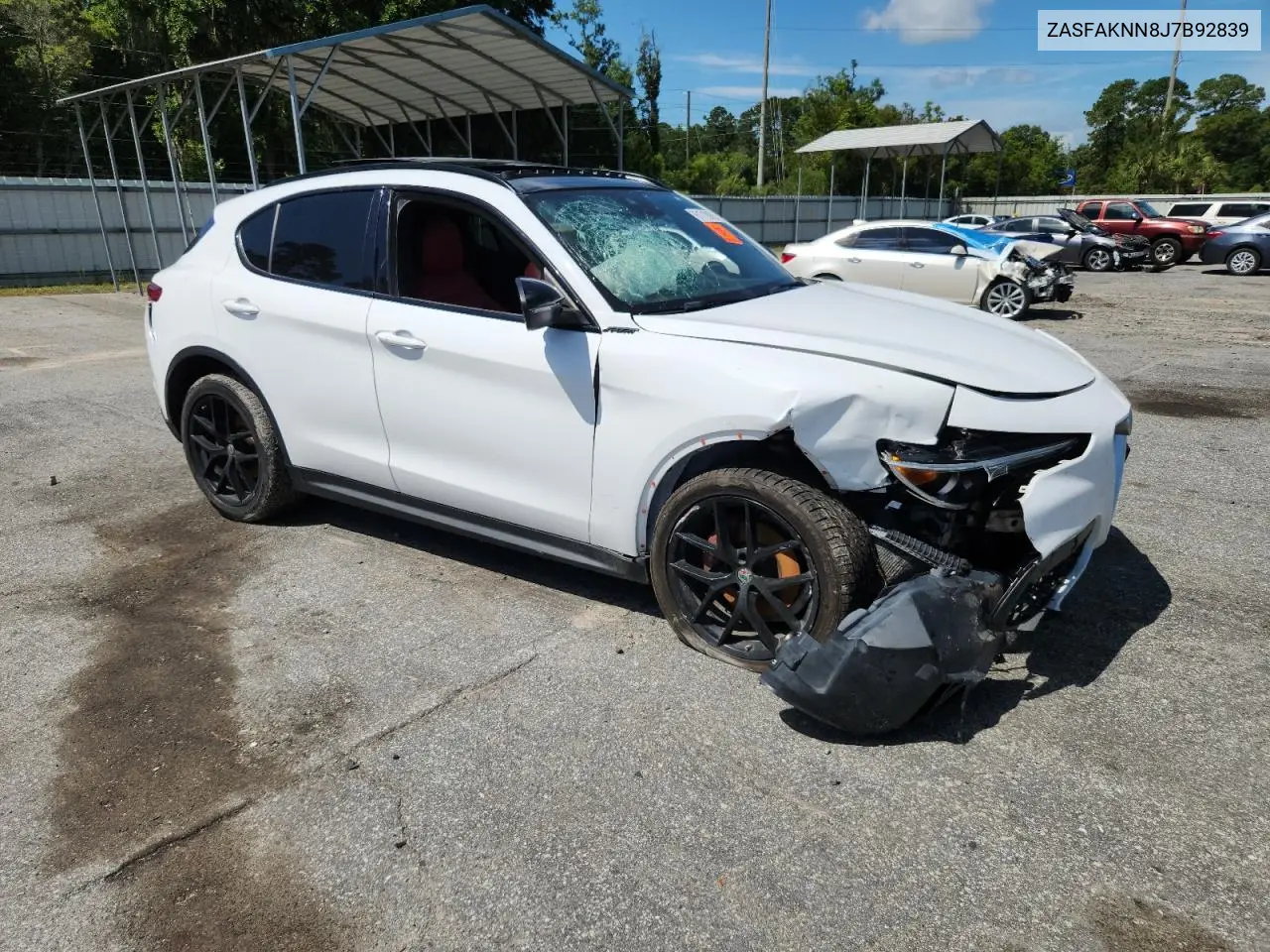 2018 Alfa Romeo Stelvio Ti Sport VIN: ZASFAKNN8J7B92839 Lot: 61710975