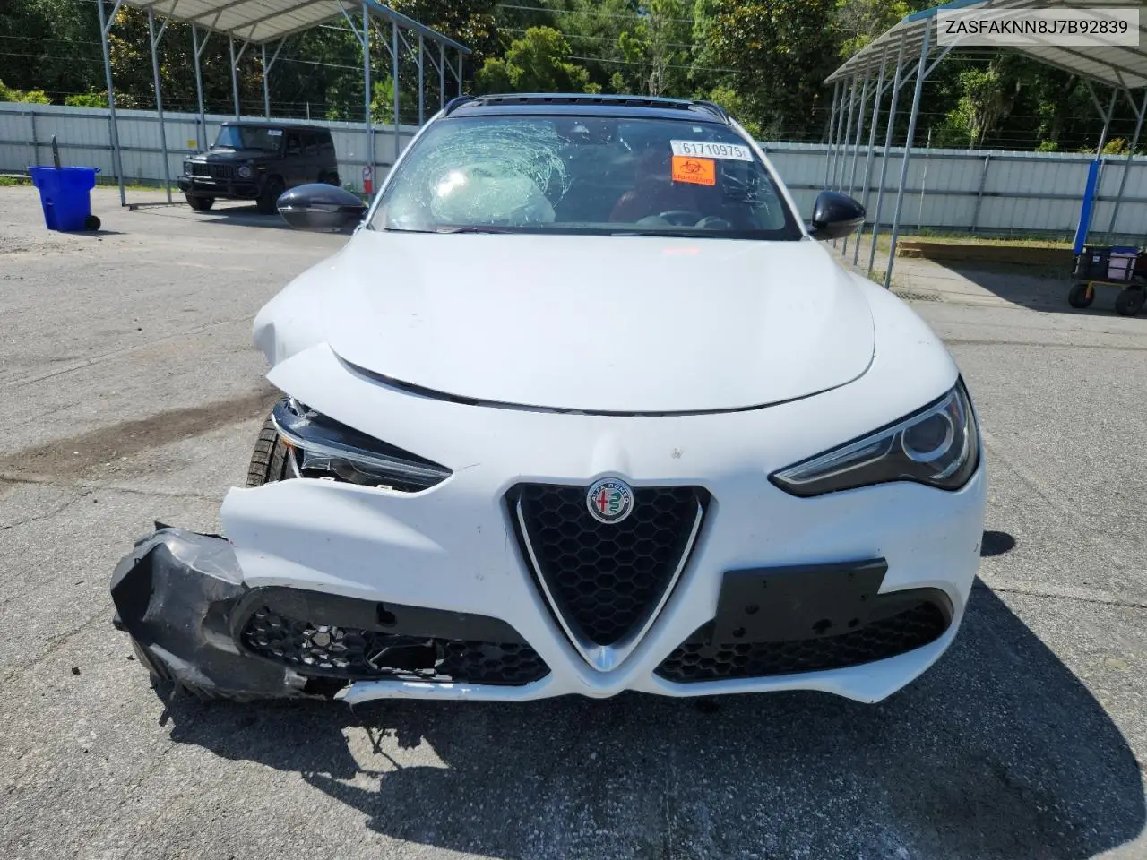 2018 Alfa Romeo Stelvio Ti Sport VIN: ZASFAKNN8J7B92839 Lot: 61710975