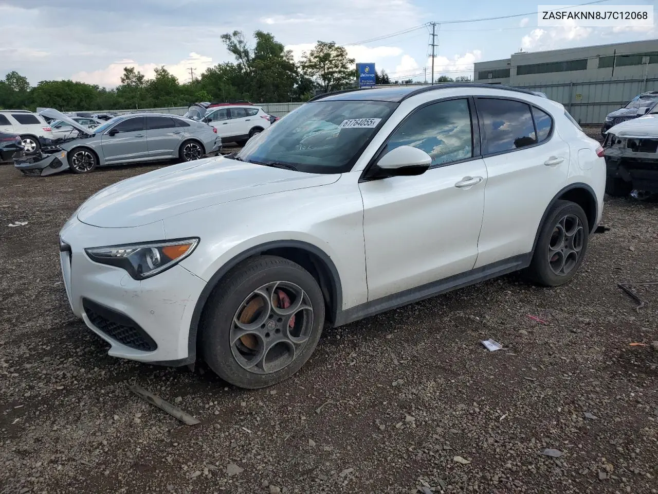 2018 Alfa Romeo Stelvio Ti Sport VIN: ZASFAKNN8J7C12068 Lot: 61764055