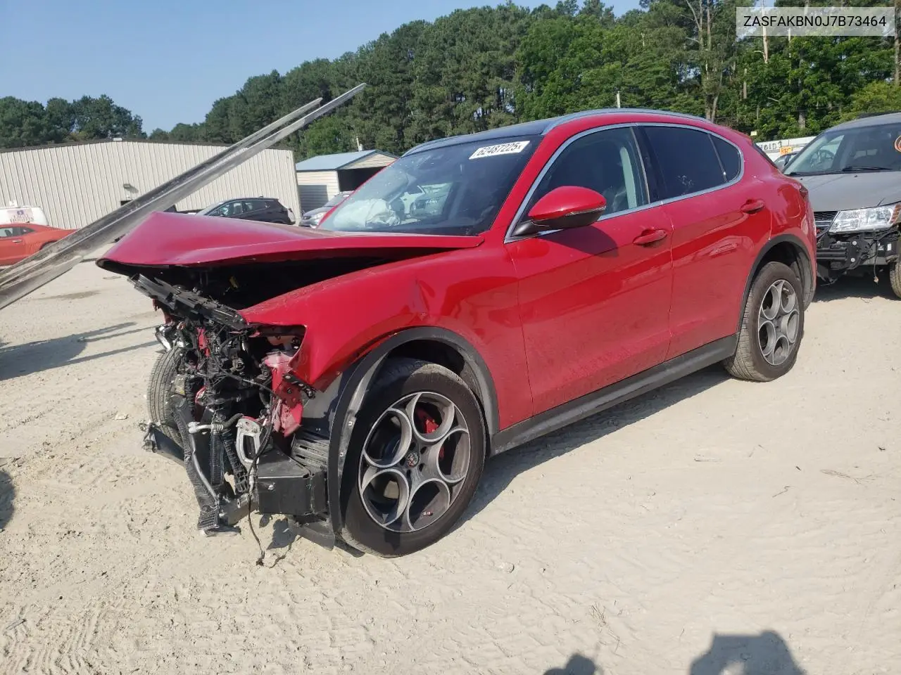 2018 Alfa Romeo Stelvio Ti VIN: ZASFAKBN0J7B73464 Lot: 62487225