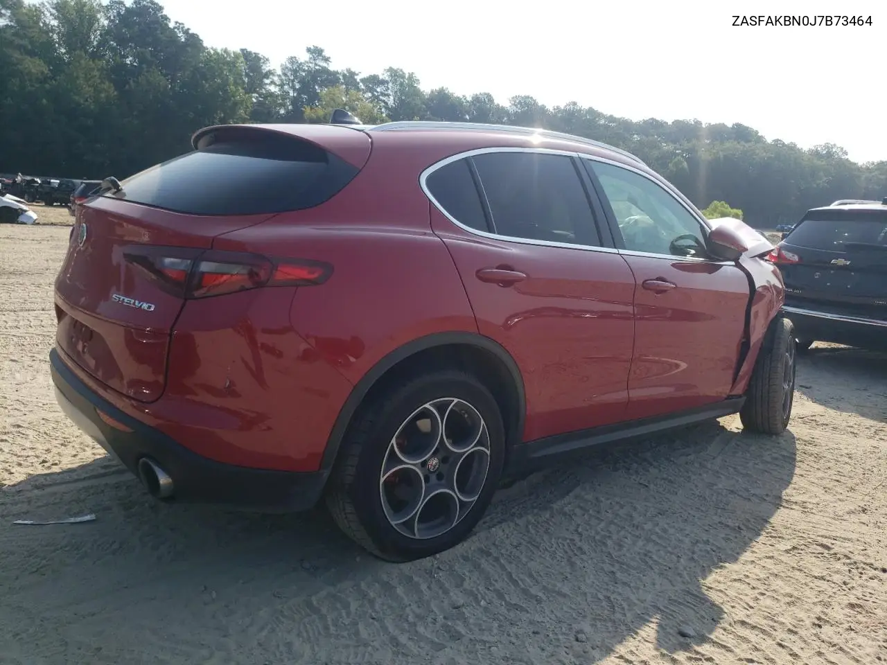 2018 Alfa Romeo Stelvio Ti VIN: ZASFAKBN0J7B73464 Lot: 62487225