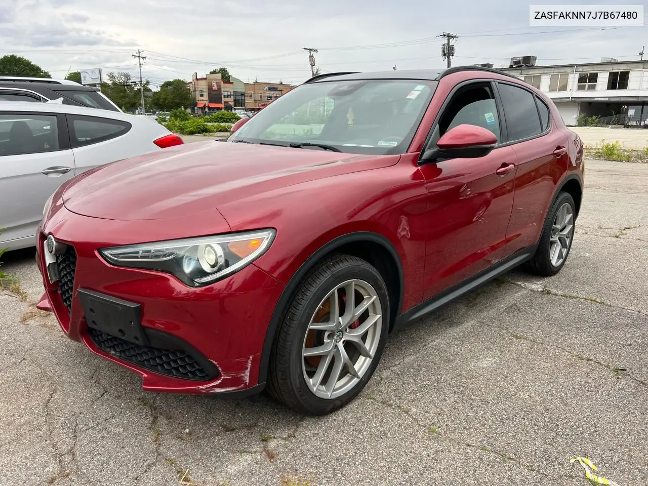 2018 Alfa Romeo Stelvio Ti Sport VIN: ZASFAKNN7J7B67480 Lot: 62898045